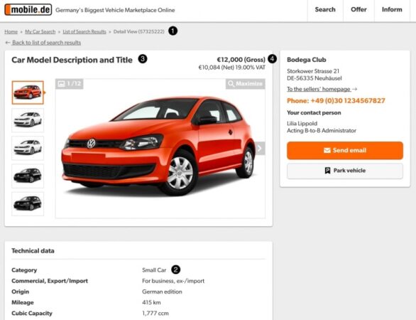 موقع MOBIL.DE لبيع السيارات
