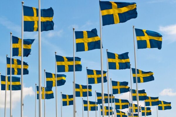 العلم السويدى